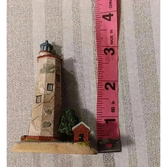 Vintage 2000 Lefton Bald Head Lighthouse Ornament 12871 With Sticker - Picture 7 of 9